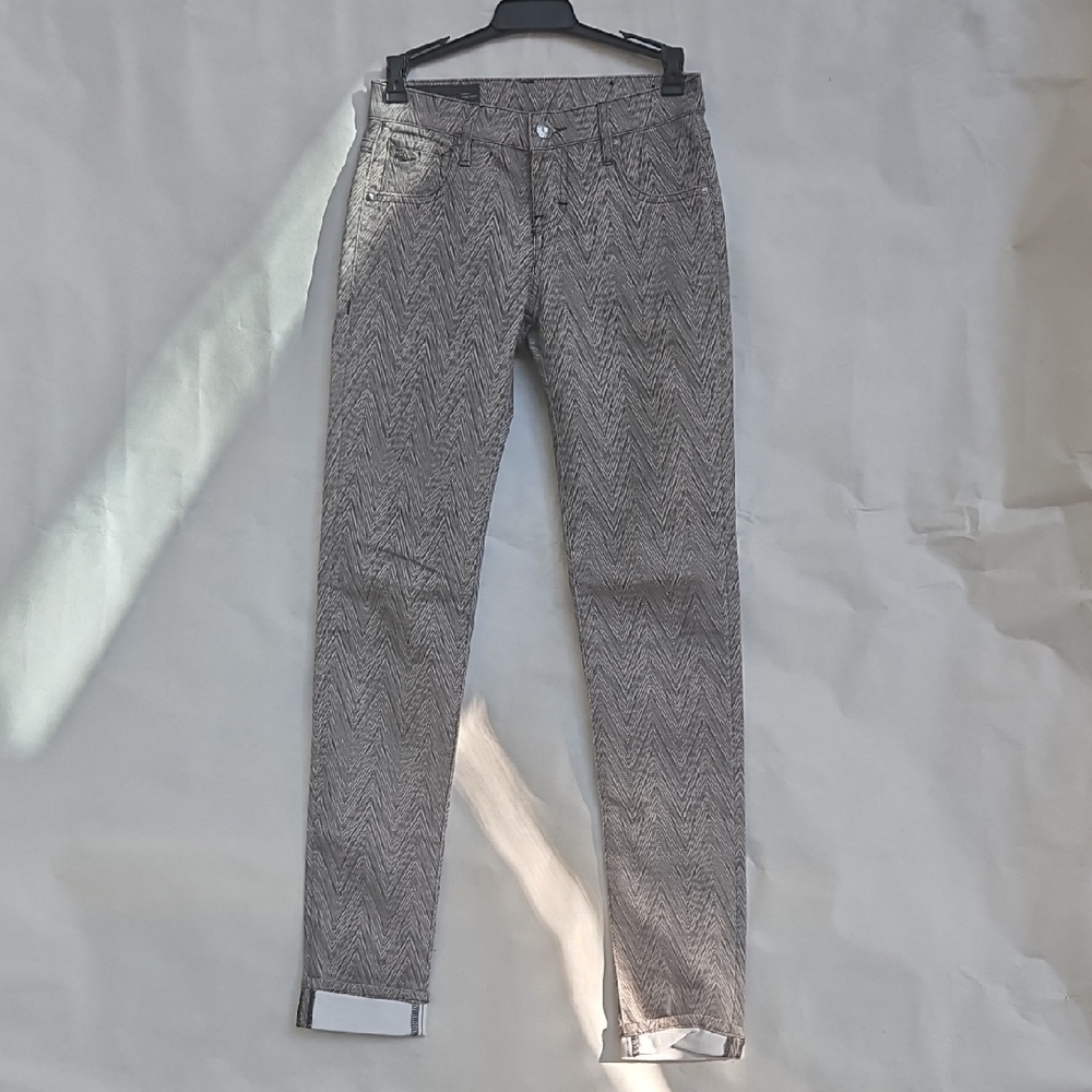 ARMANI EXCHANGE Womens Herringbone Jambe Etroit Cotton Skinny Pants